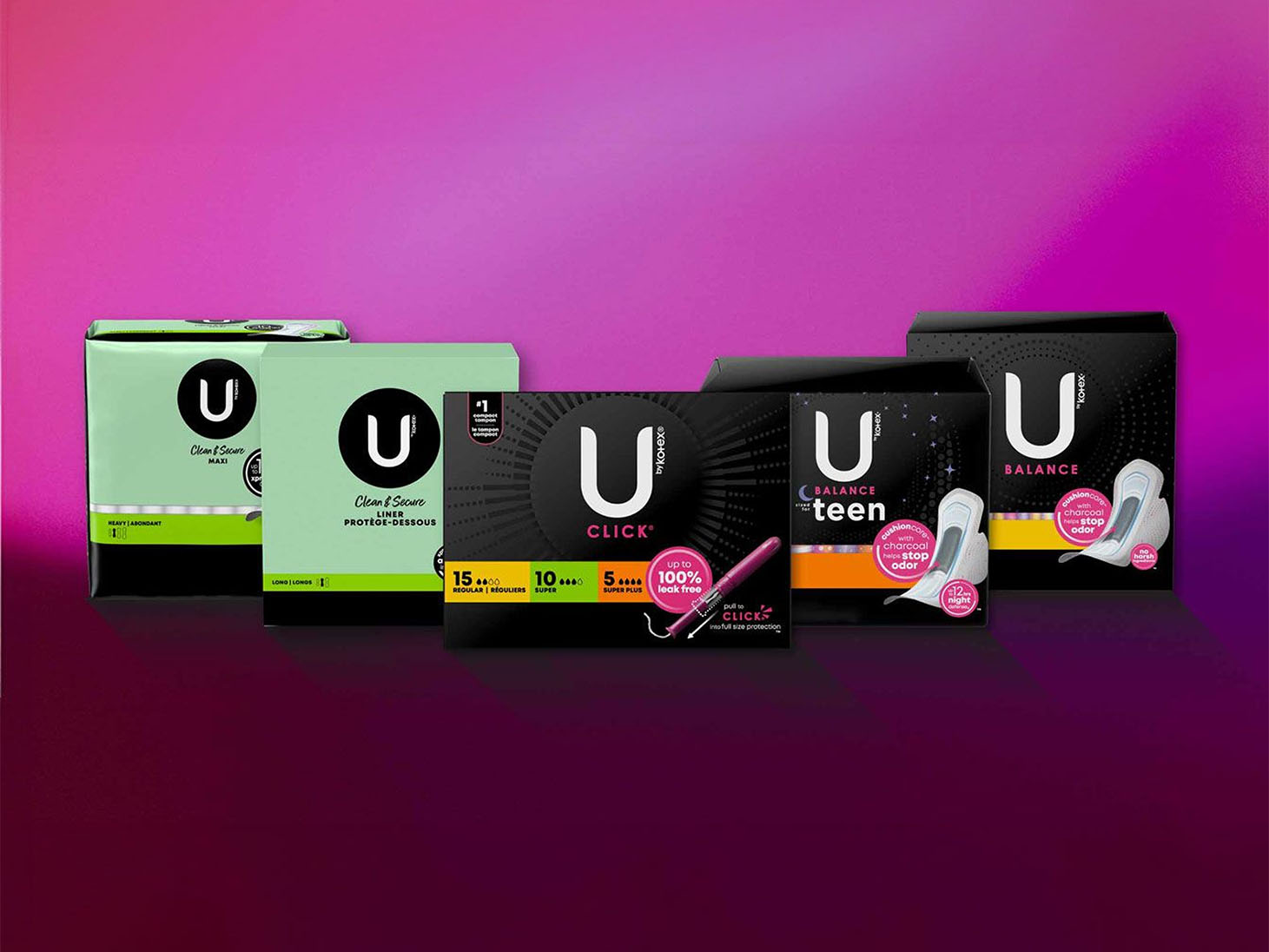 U by Kotex® homepage banner