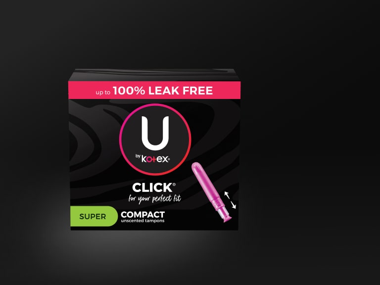 U by Kotex® Click tampons, super