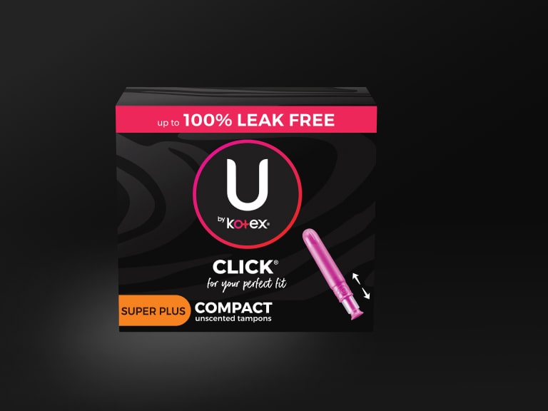 U by Kotex® Click tampons, super plus